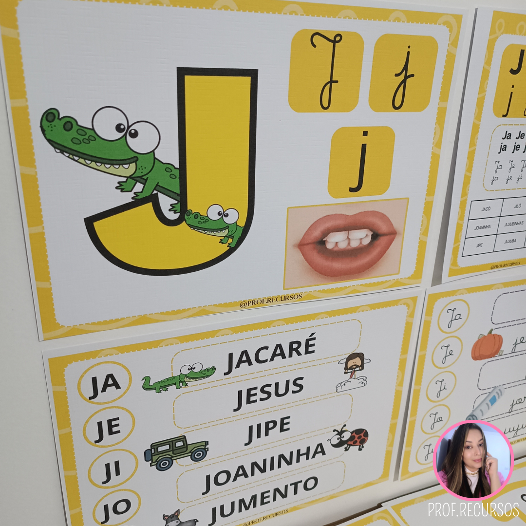 profissão com a letra j