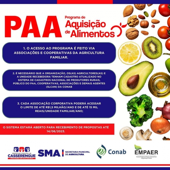 onde se inscrever no PAA Leite