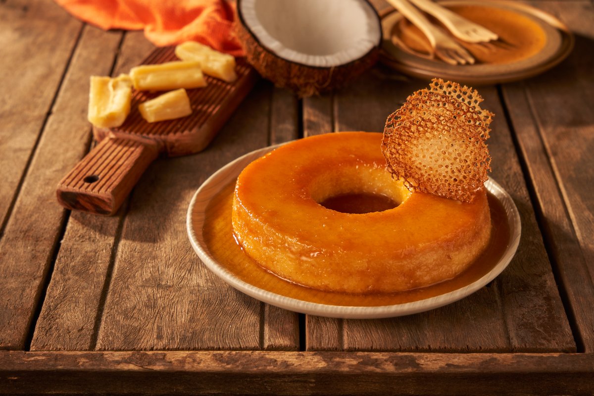 receita pudim de mandioca simples