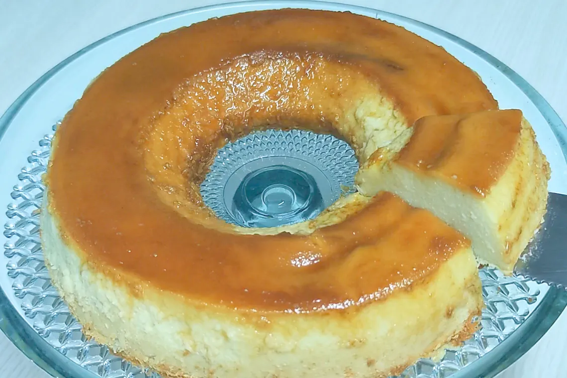 receita pudim de mandioca simples