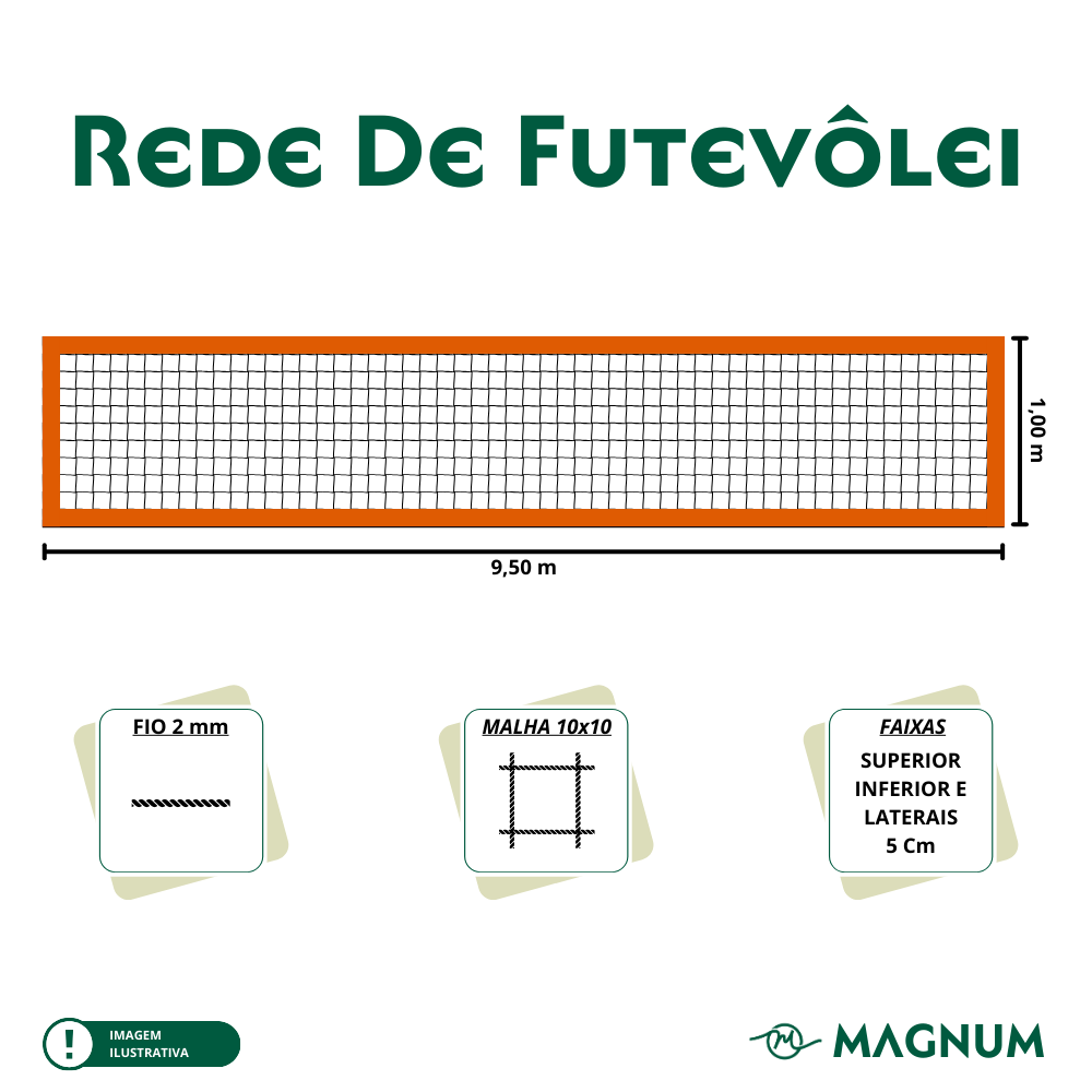 qual a altura da rede de volei