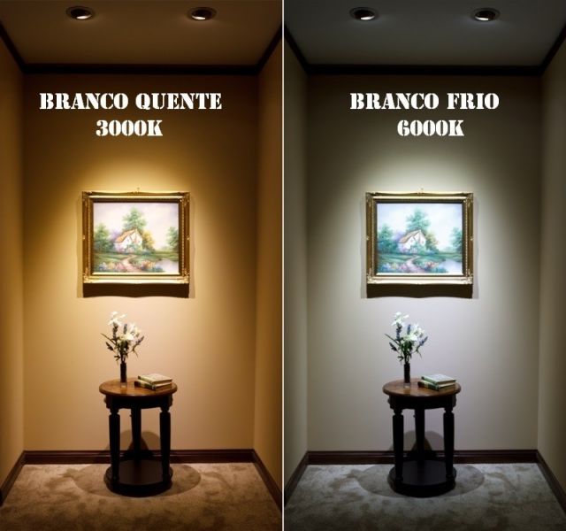 qual temperatura de cor usar em cada ambiente