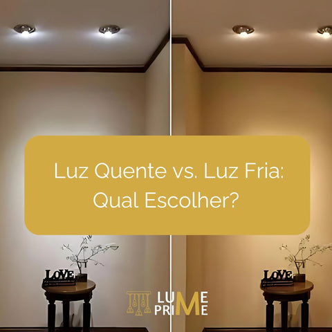 luz amarela vs luz branca