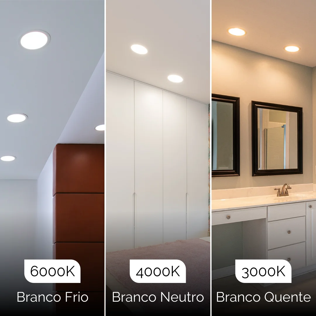 qual temperatura de cor usar em cada ambiente