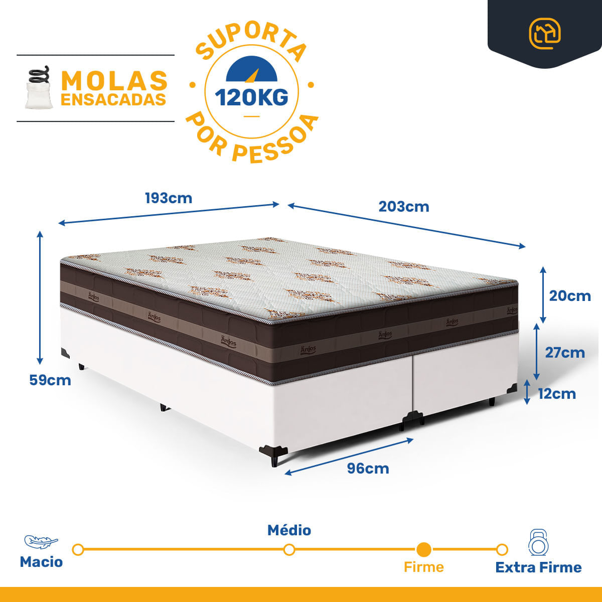 comprimento cama king