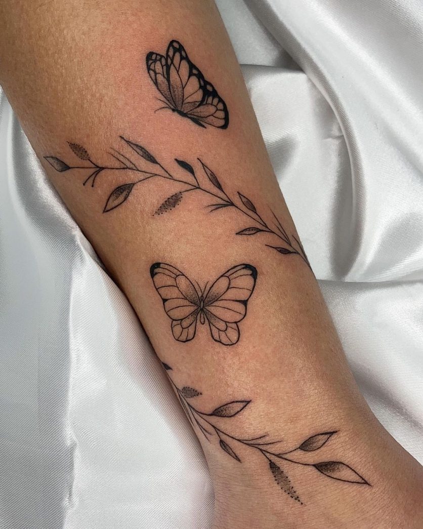 tatuagem borboleta cores