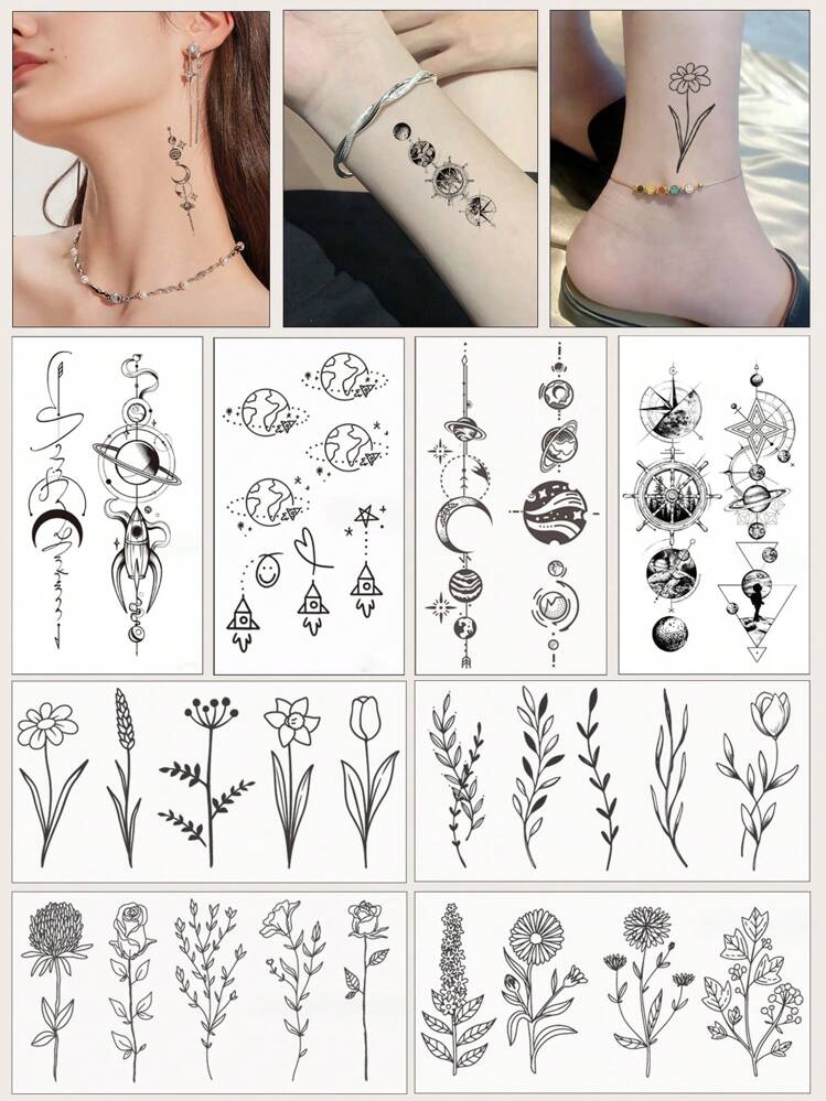 tatuagem ramo de flor inspiração