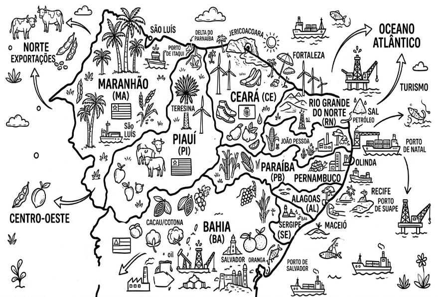 desenhos de cactos do nordeste para pintar