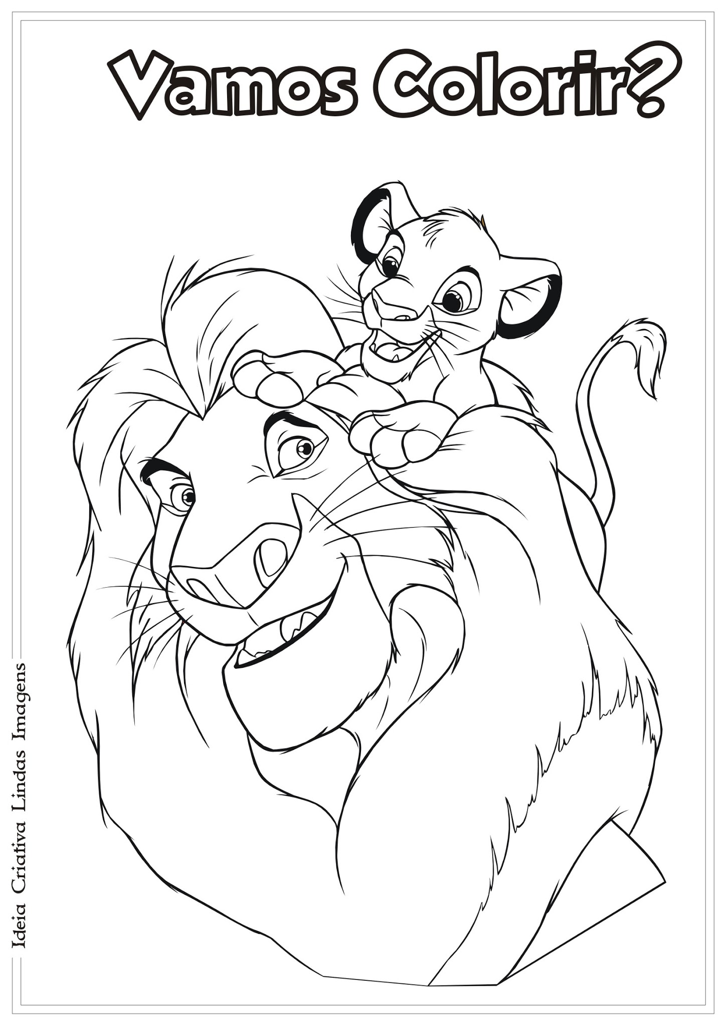 nala para colorir