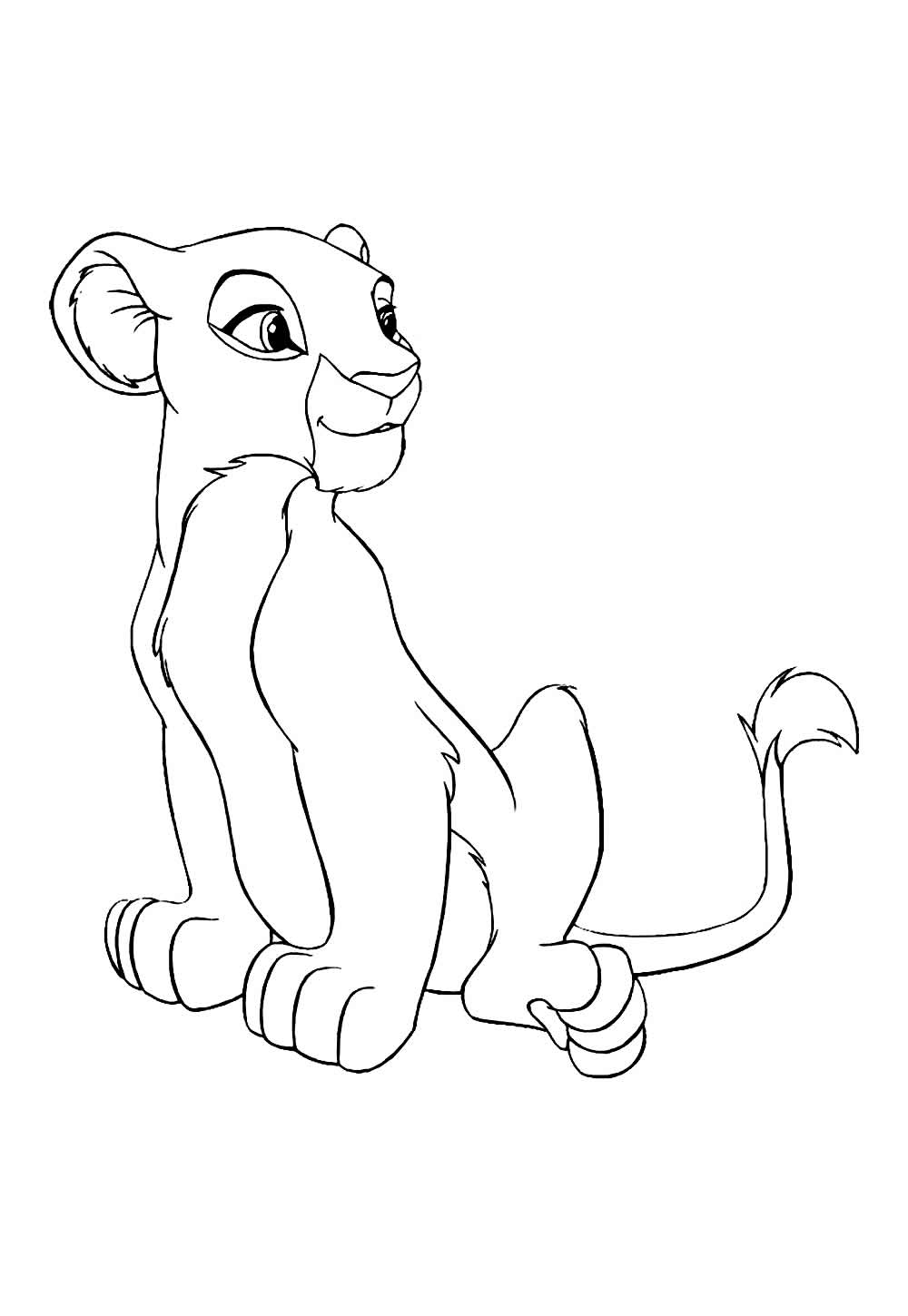 timão e pumba para colorir