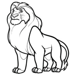 mufasa para colorir