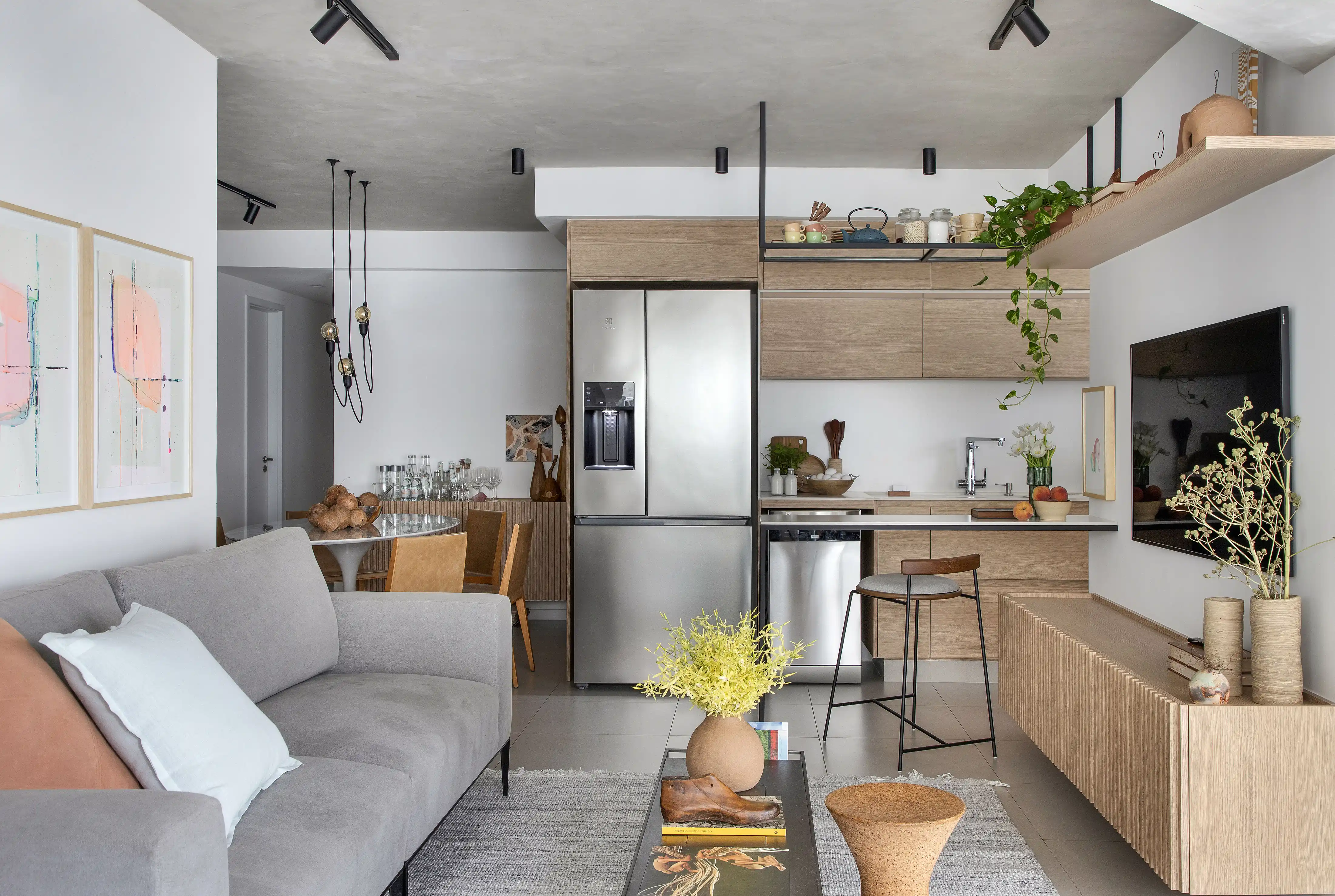 Sala E Cozinha Integradas