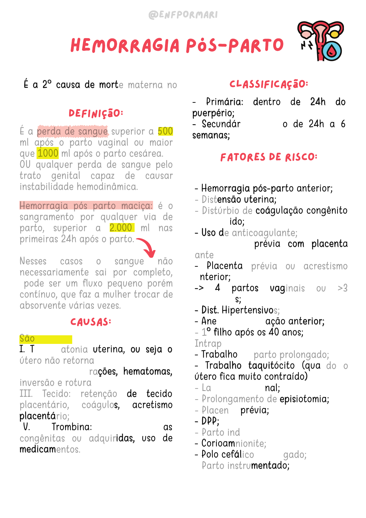 Sangramento Depois Do Parto