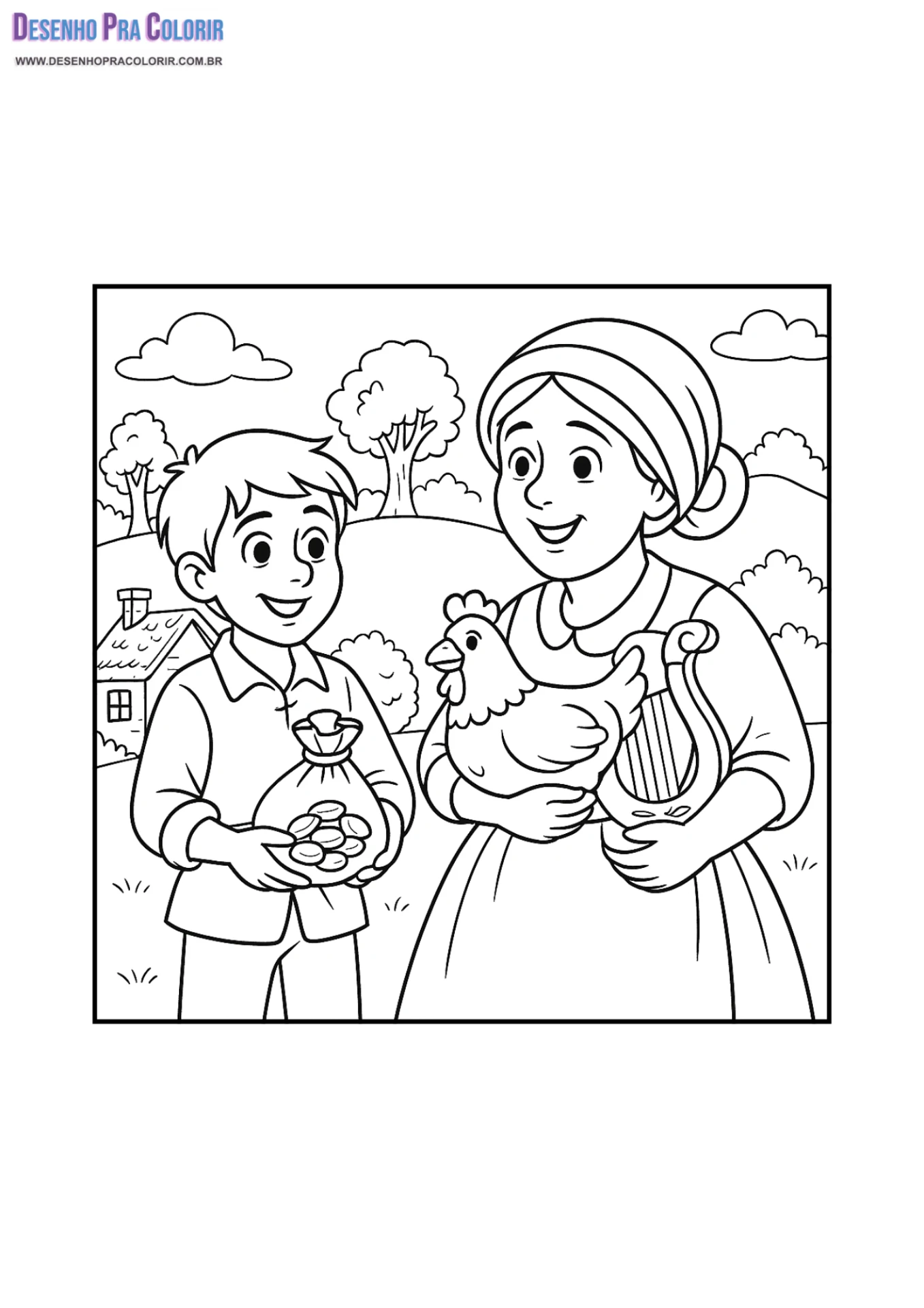 são joão para colorir