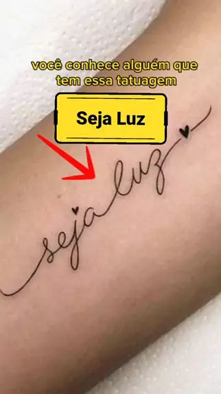 tatuagem seja luz significado espiritual