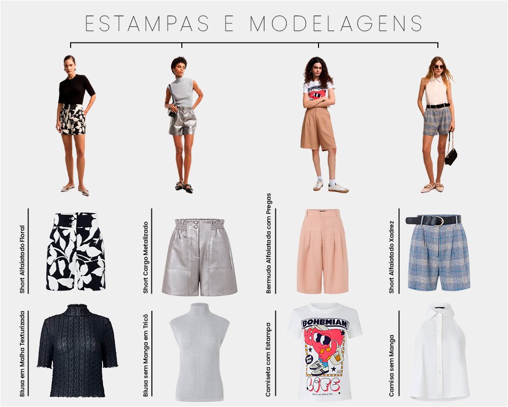 shorts cargo versus shorts alfaiataria qual escolher