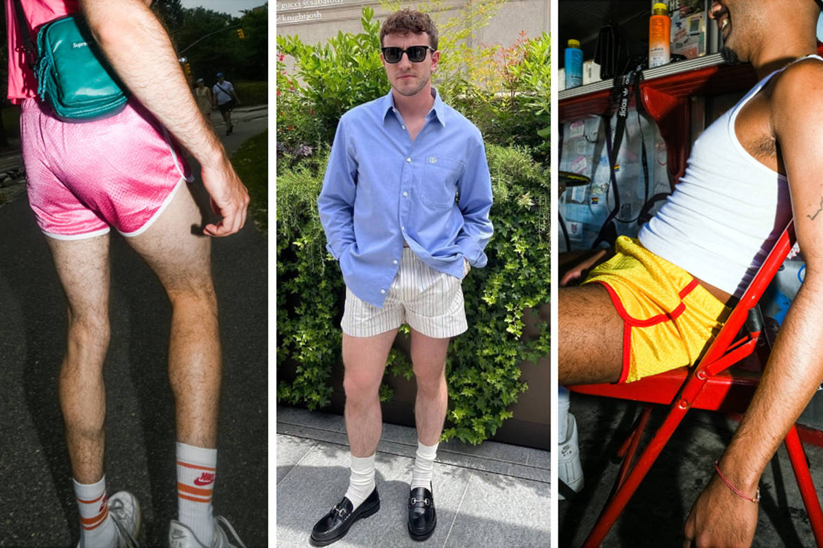 como evitar erros ao usar jorts e shorts de alfaiataria