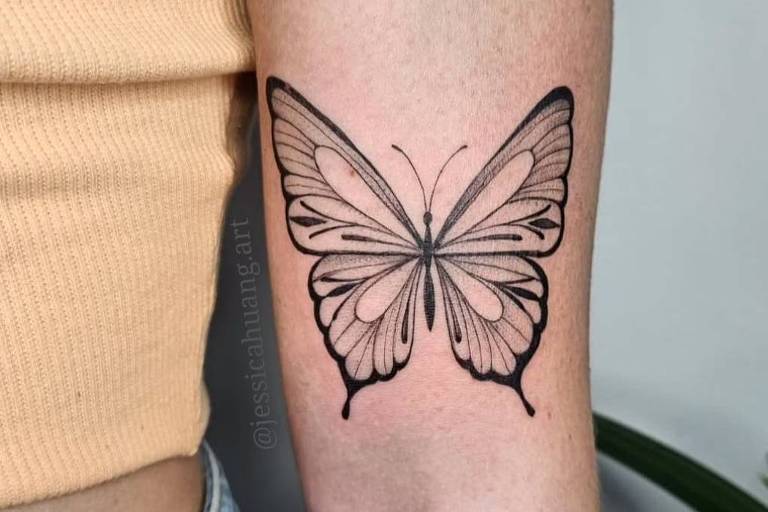 tatuagem borboleta significado geométrica