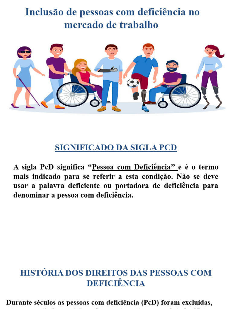 quem é considerado pcd
