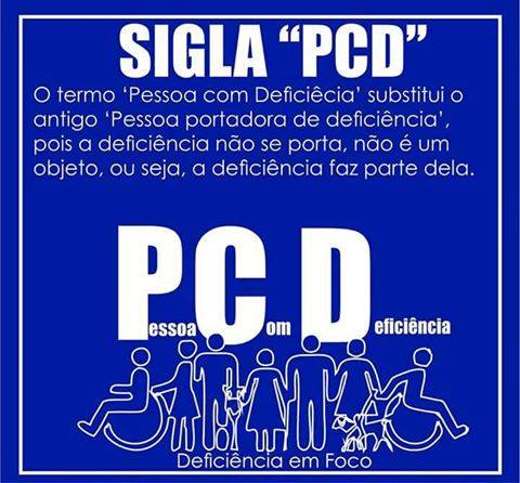 tipos de deficiência pcd