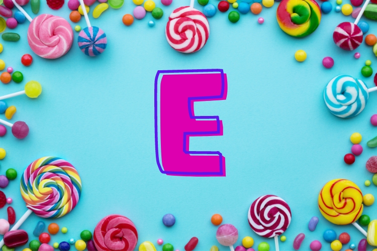 doces com a letra e