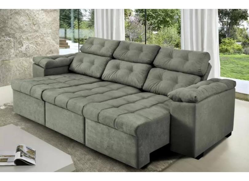 Sofá retrátil 4 lugares modular