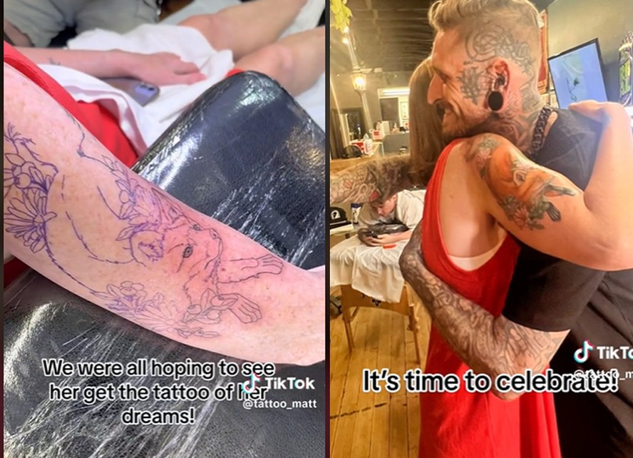 sonhar com dor ao fazer tatuagem no braço