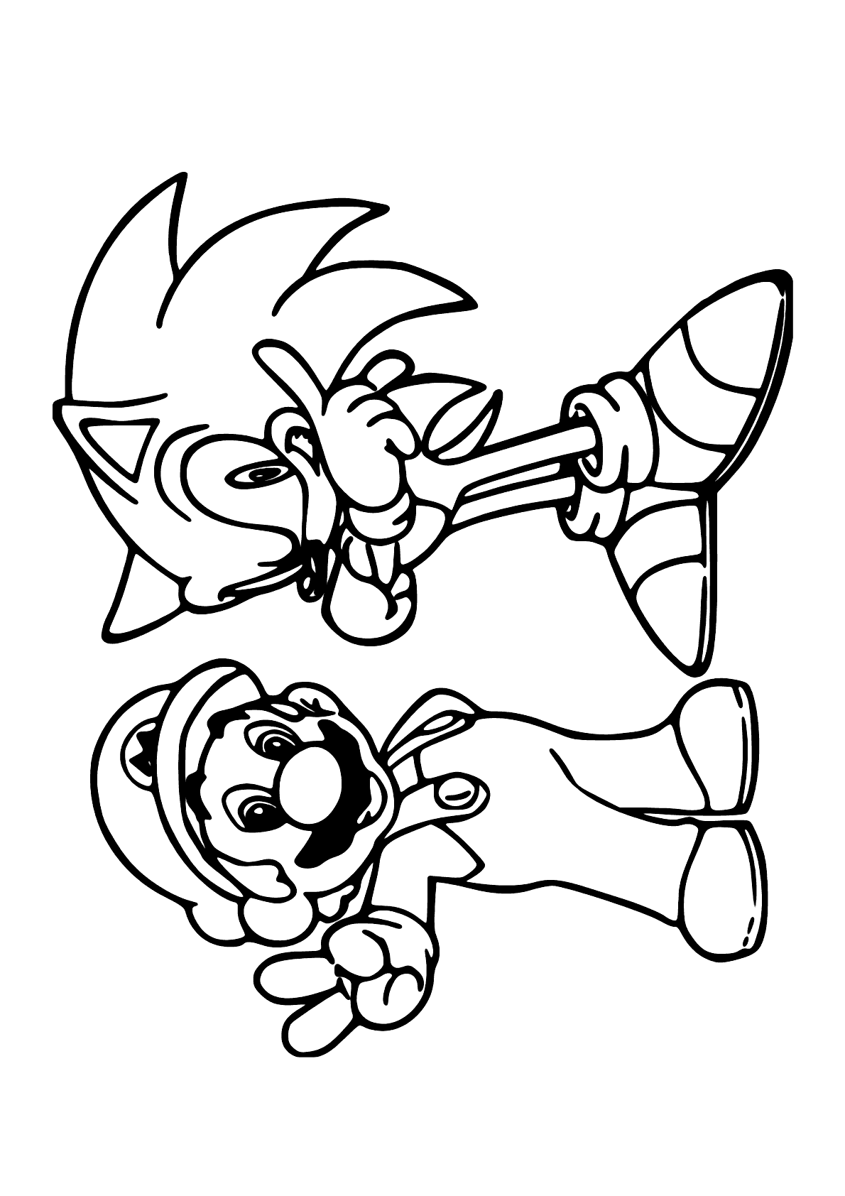 Atividades com desenhos do Sonic