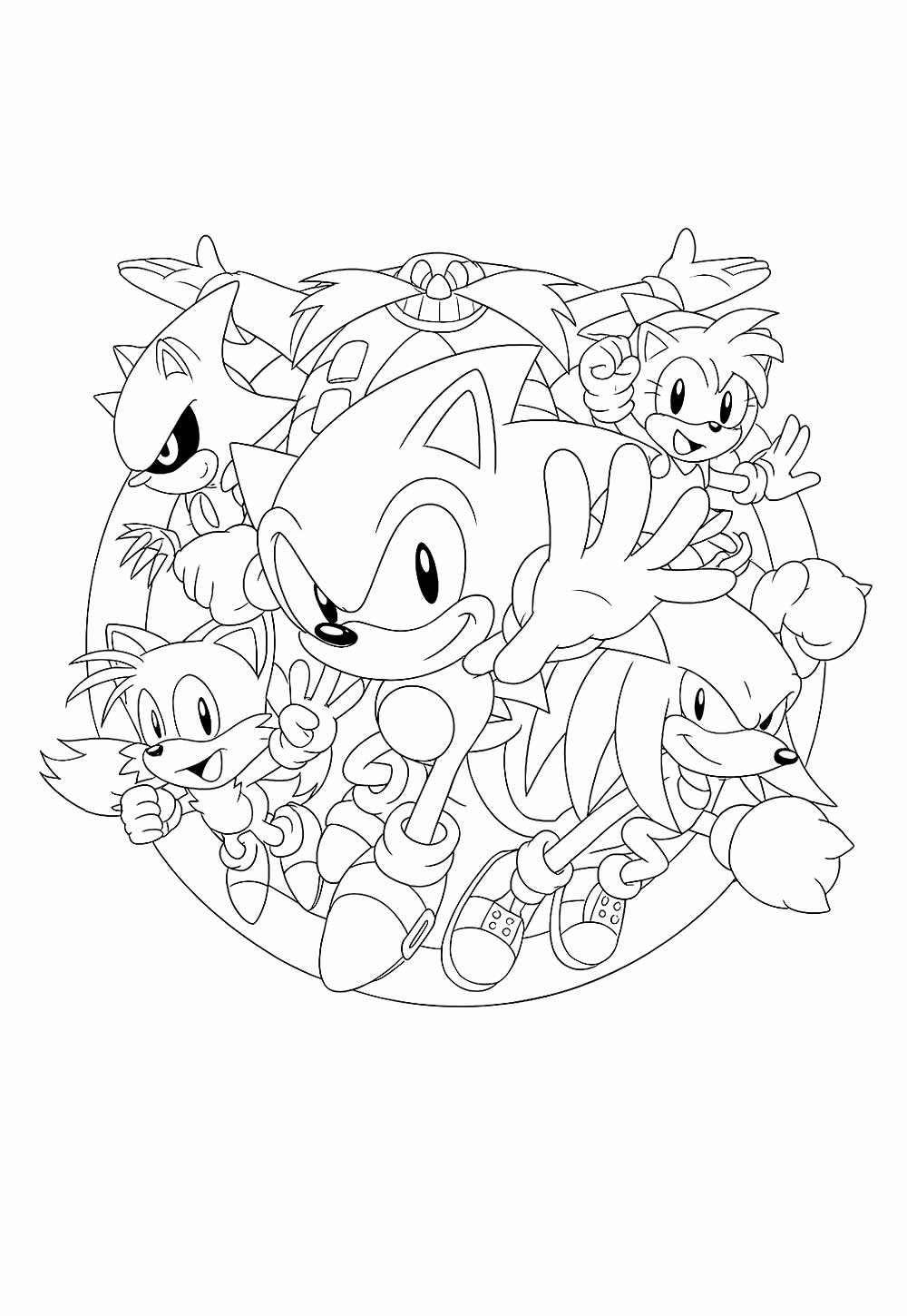 Sonic the Hedgehog coloring pages