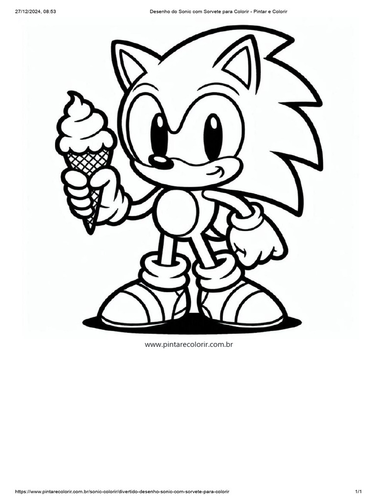Sonic para pintar