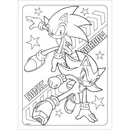 Sonic para colorir grátis