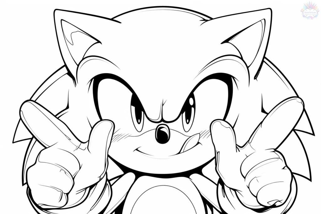 Sonic the Hedgehog coloring pages