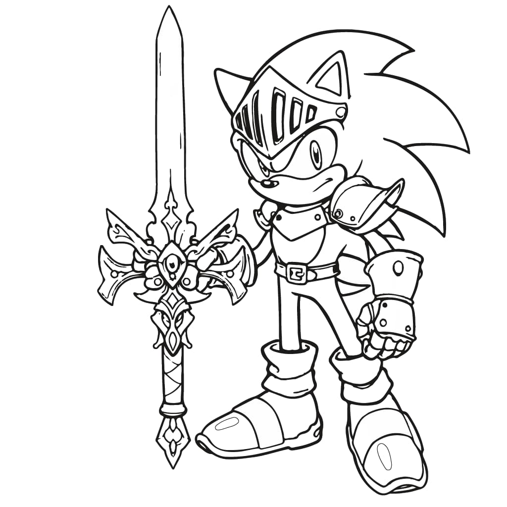 Atividades com desenhos do Sonic