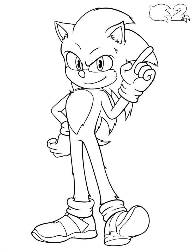 Páginas para colorir Sonic