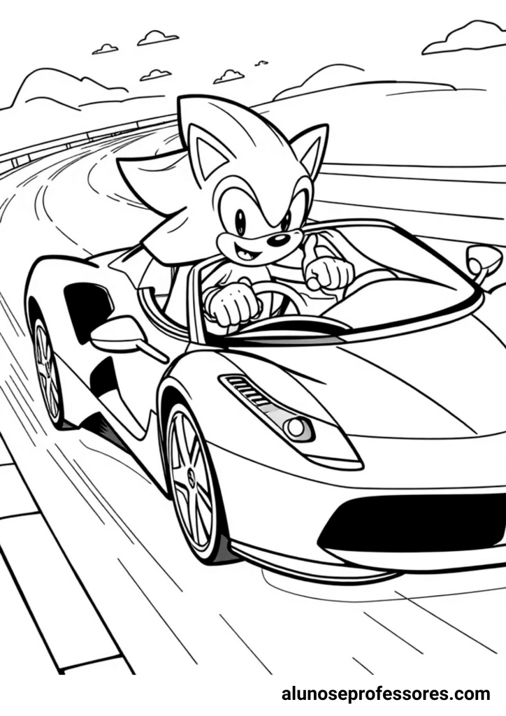 Sonic the Hedgehog coloring pages