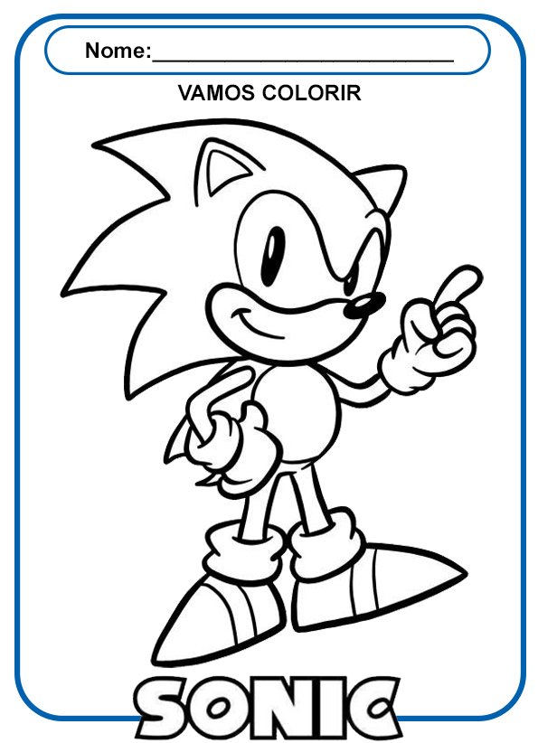 Sonic para pintar