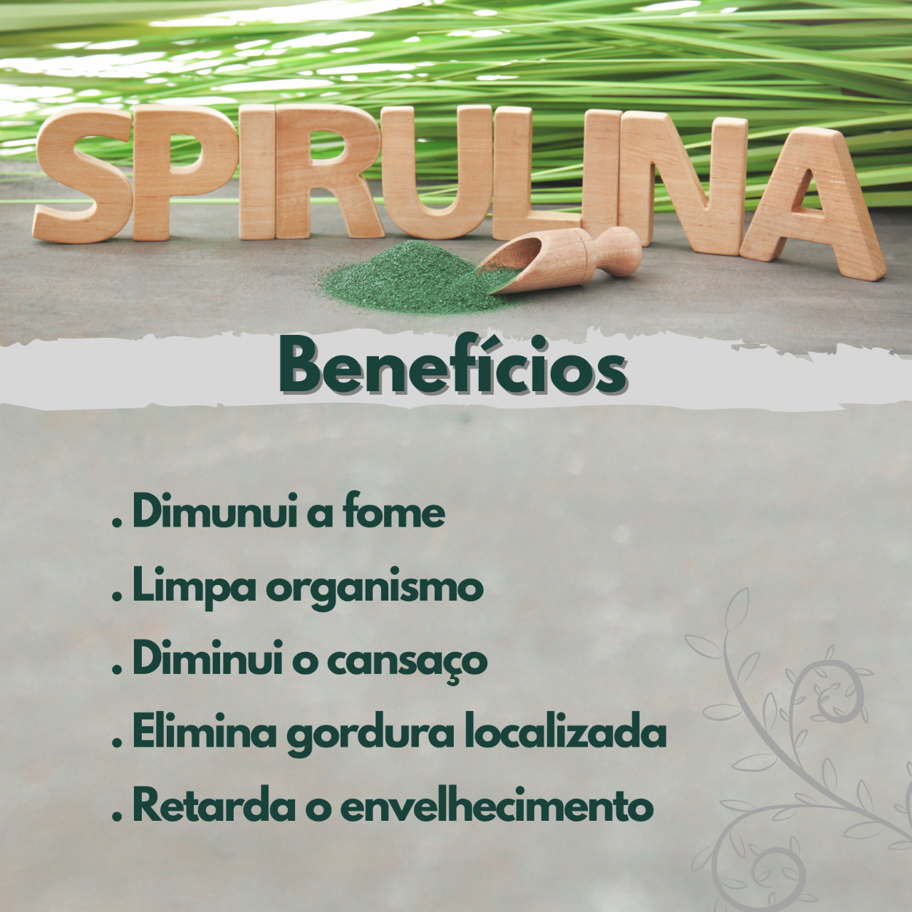 benefícios da spirulina para a pele