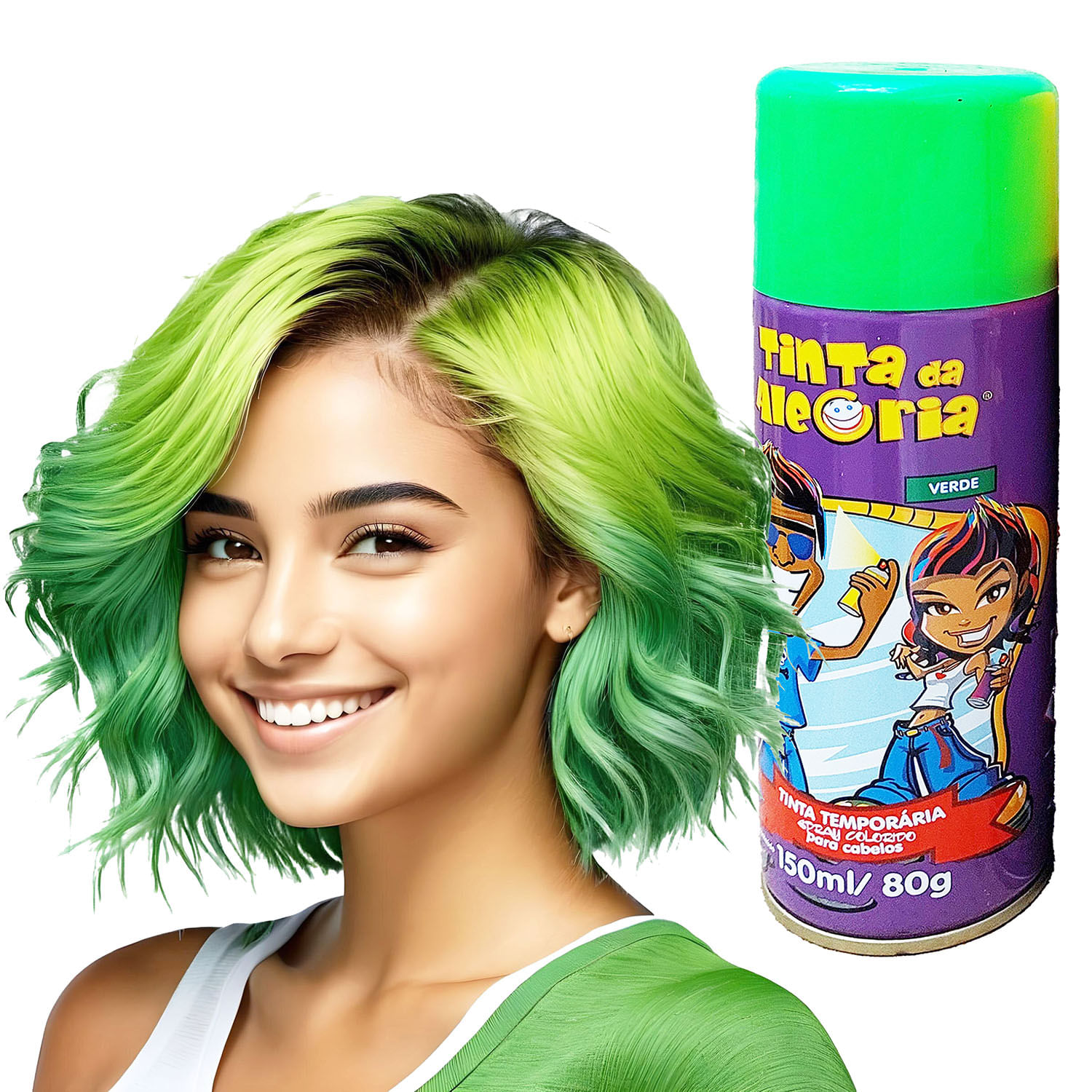 spray cabelo colorido mancha roupa