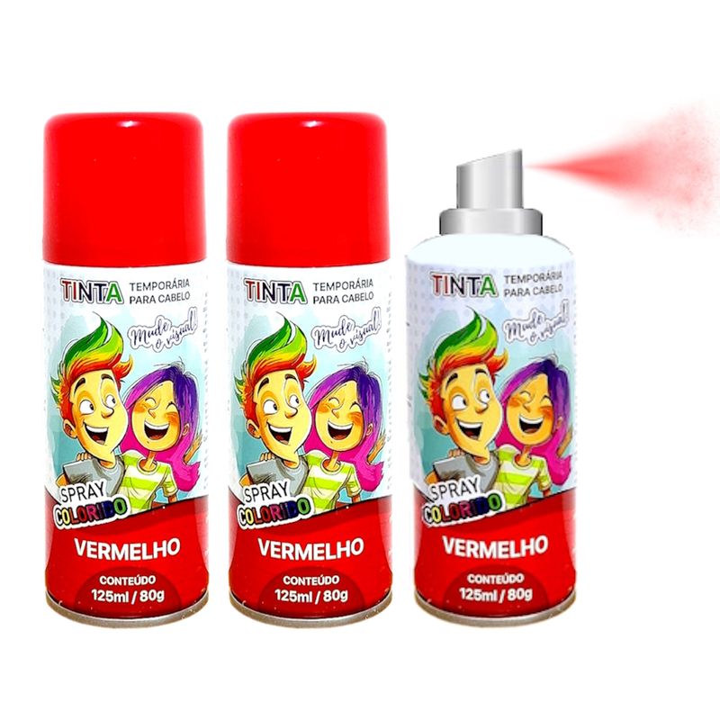 quanto custa spray colorido cabelo