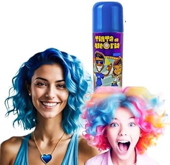 ideias cabelo colorido temporário festa