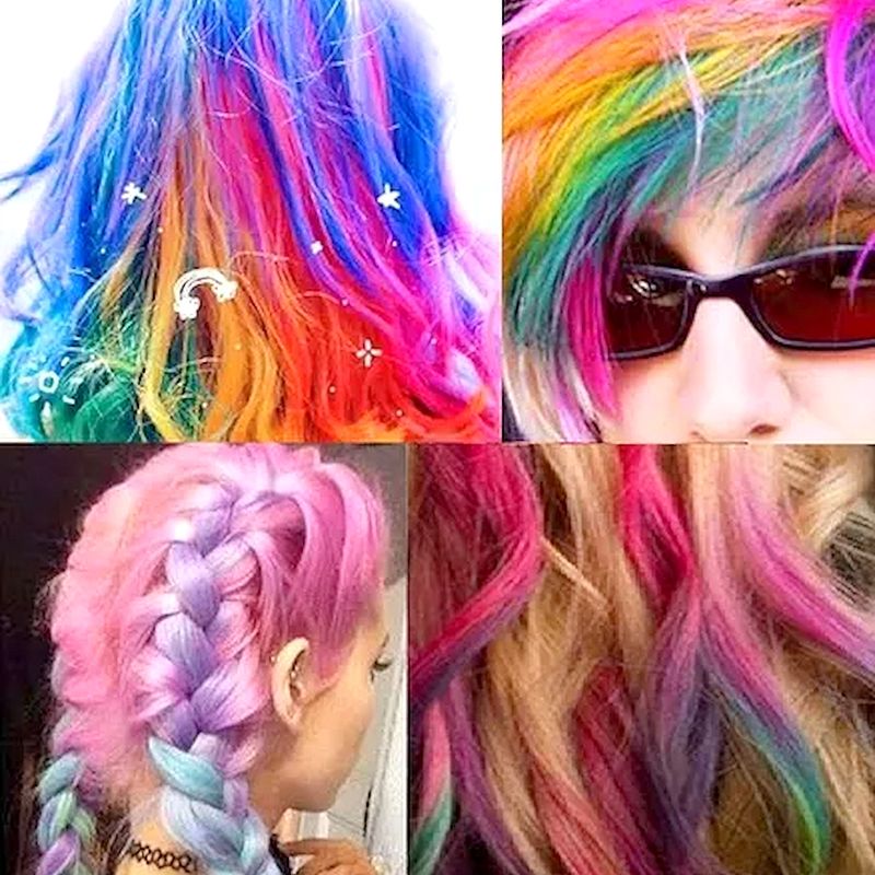 spray cabelo colorido mancha roupa