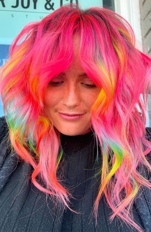 Sunset Hair Pastel: Delicadeza e Estilo em Tons Suaves