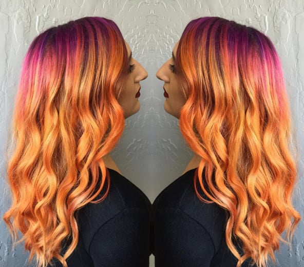 Sunset Hair Pastel: Delicadeza e Estilo em Tons Suaves