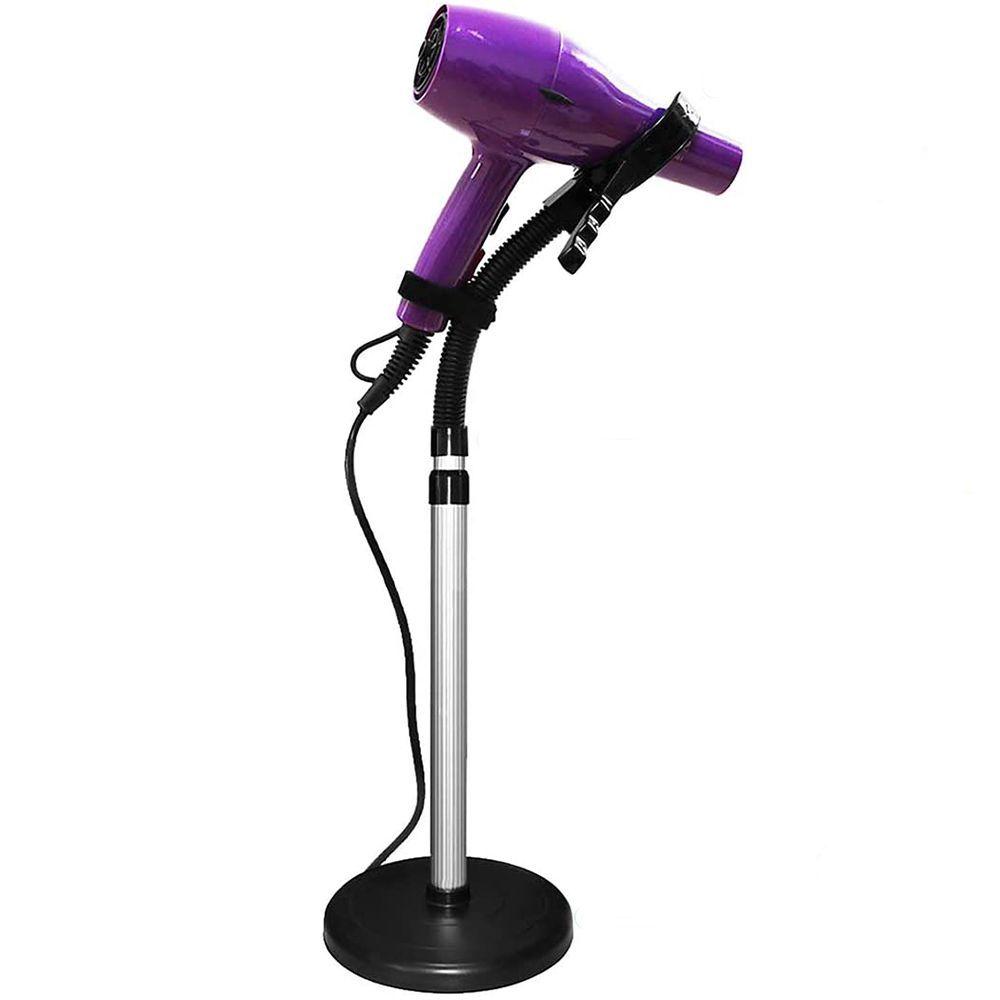 suporte para secador de cabelo com compartimentos