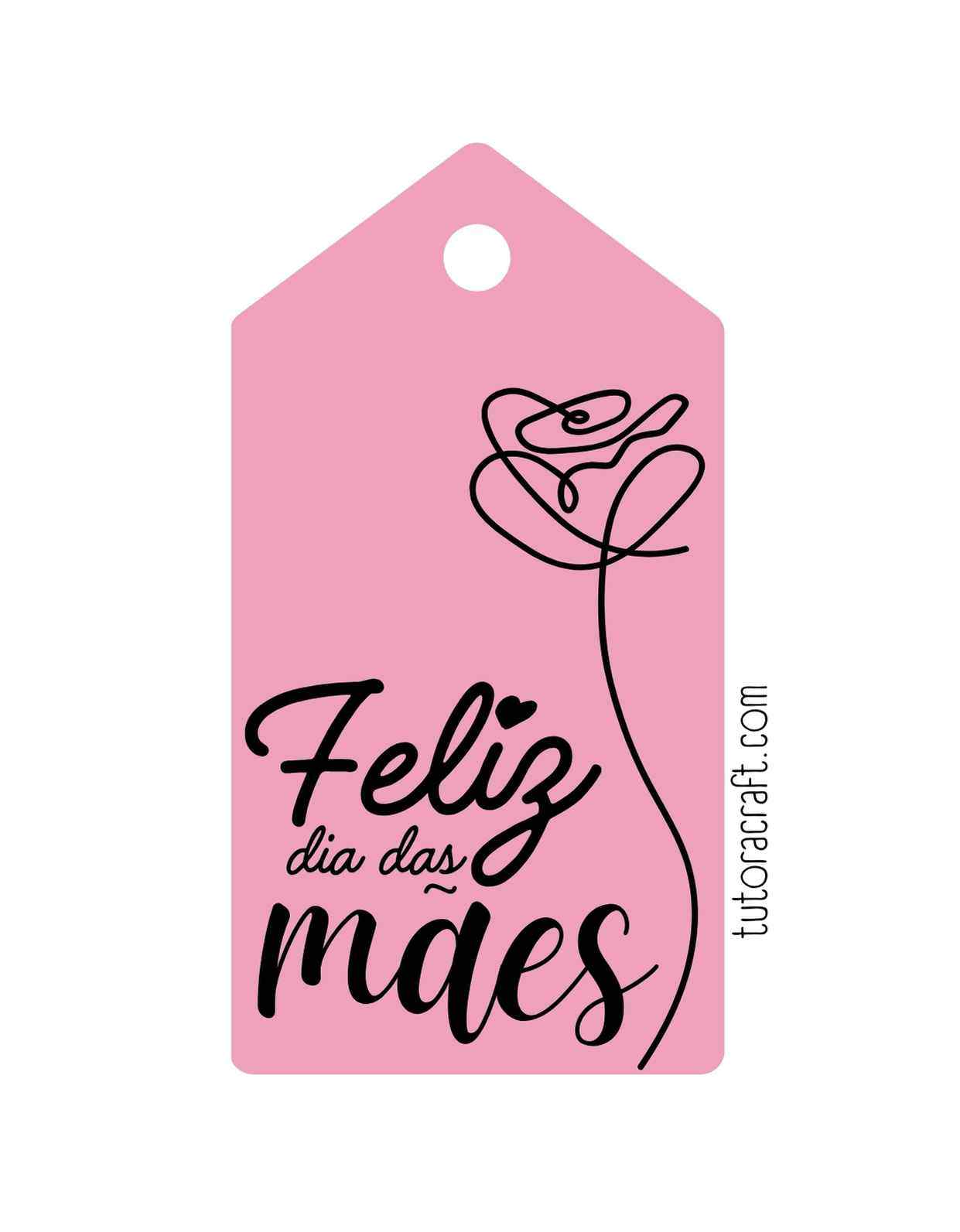 modelos de tag dia das mães criativas