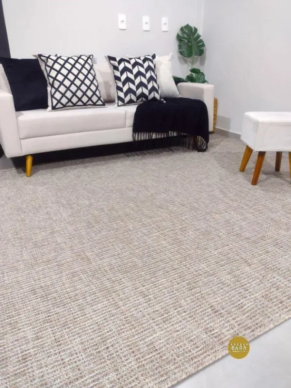 tapete bege para sala moderna