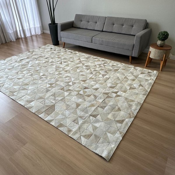 tapete bege para sala minimalista