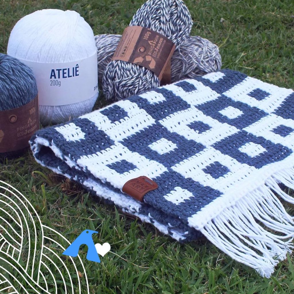 Tapete De Crochê Quadrado