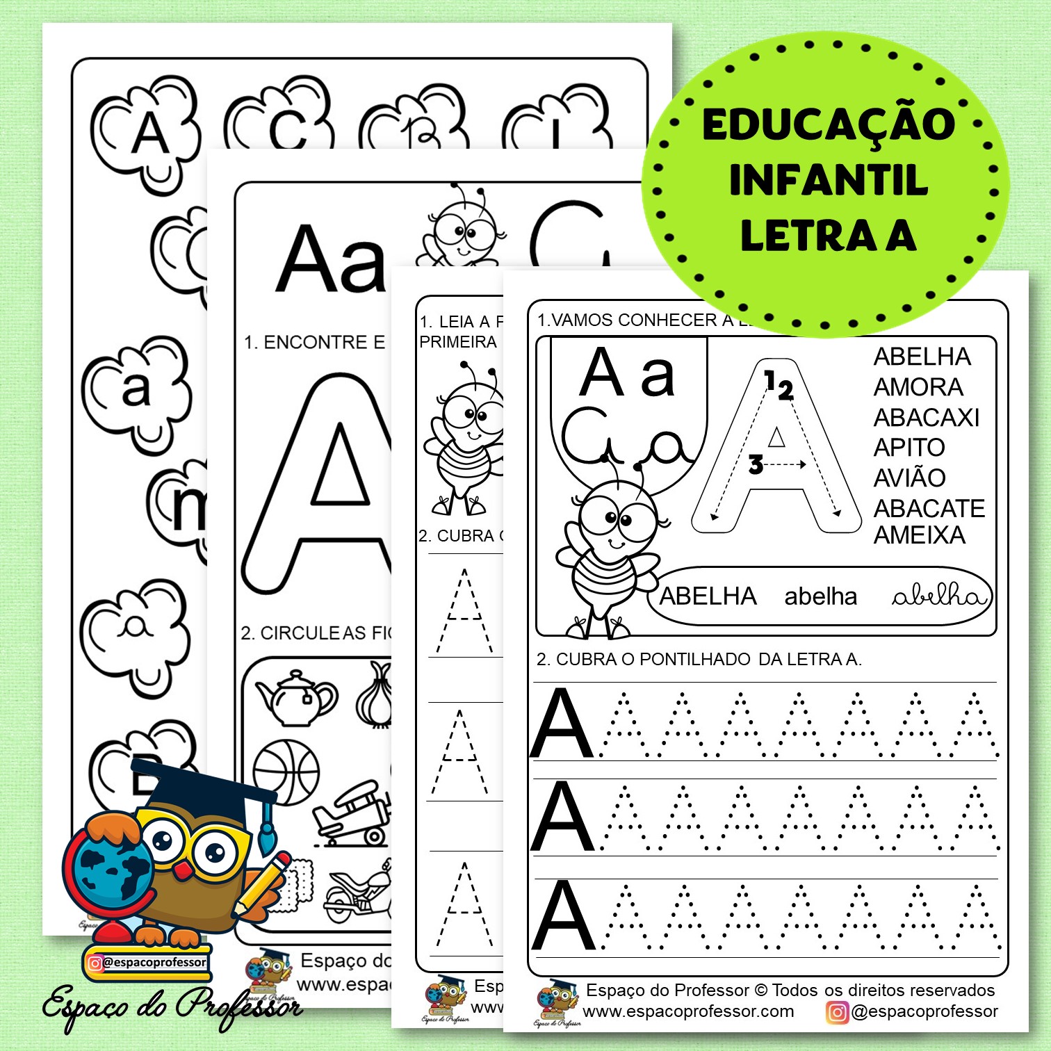 atividades com a letra a para imprimir