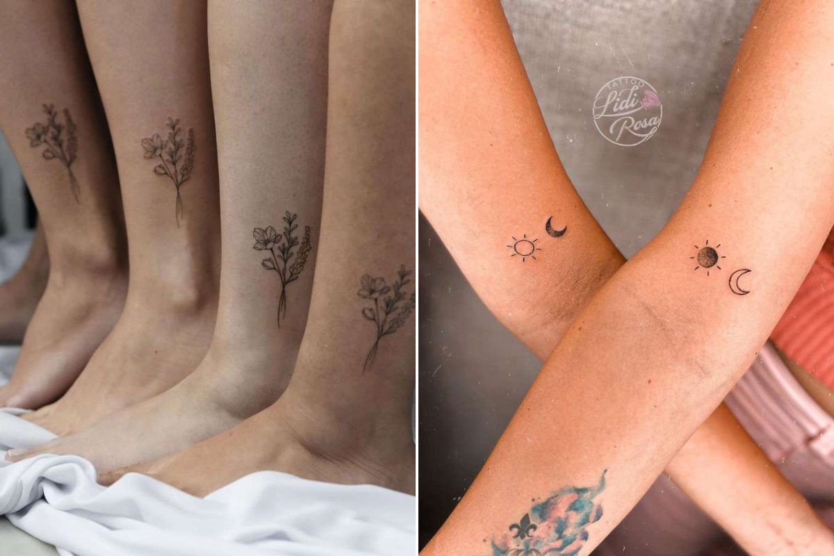 ideias de tatuagens para amigas delicadas